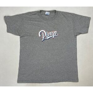 VINTAGE Pinmgear Pimp Graphic T-shirt Men Large Gray Short Sleeve